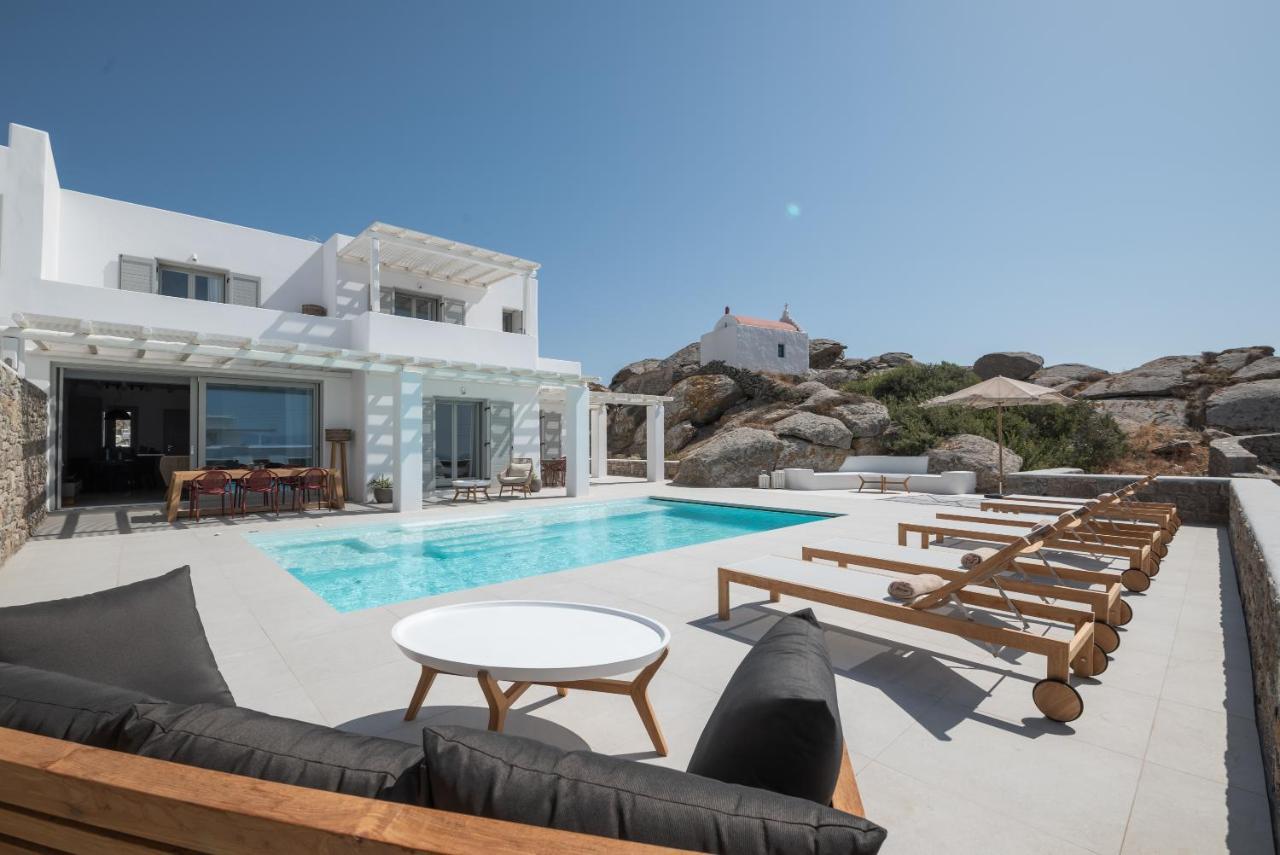 Villa Petra Mare Above Mykonos Town Private Pool ภายนอก รูปภาพ
