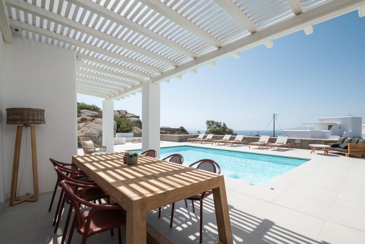 Villa Petra Mare Above Mykonos Town Private Pool ภายนอก รูปภาพ