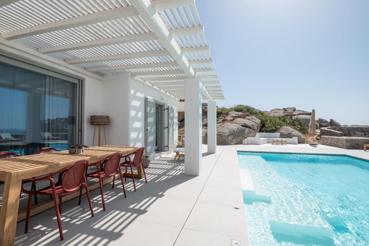 Villa Petra Mare Above Mykonos Town Private Pool ภายนอก รูปภาพ