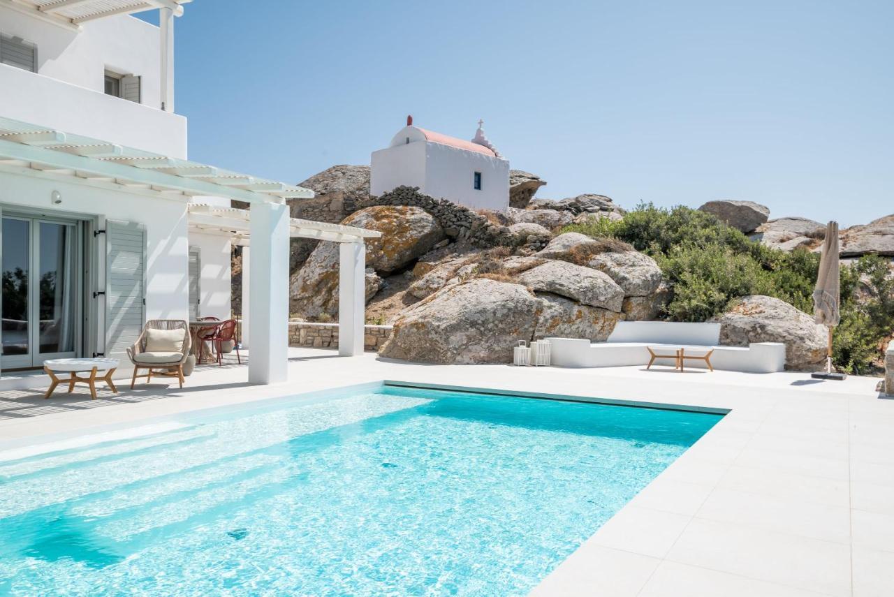Villa Petra Mare Above Mykonos Town Private Pool ภายนอก รูปภาพ
