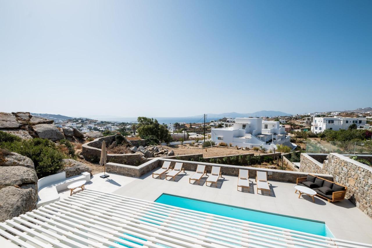 Villa Petra Mare Above Mykonos Town Private Pool ภายนอก รูปภาพ